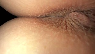 Skinny girlfriend's tight pussy and narrow ass licked up close by friend