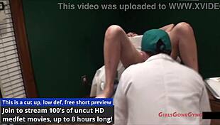 ever wonder how embarrassing a gyno exam gets tina lee comet with doctor tampa and nurse angel rose??