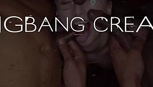 gangbangcreampie big tittied blonde deepthroat cowgirl creampie juicy gangbang sucks fucks