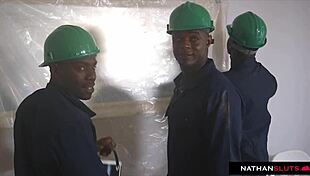 Sassy simony diamond teases contractors then takes dp dap anal facial