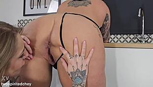 curvy brunette milfs turn lesbian ffm threesome ripping clothes for wet pussy play