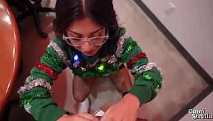 big titty latina coworker moans fuck me at the office party