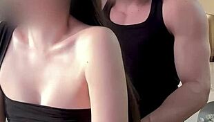 petite oriental teen rides cock then takes cum load on small tits