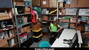 Creepy mall officer rips clothes off shoplifting teen then pounds her