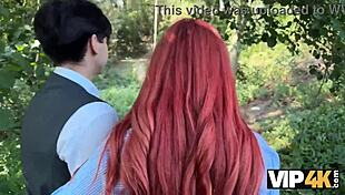 Vip4k Redhead Shows Lingerie Fucks Publicly Before Boyfriend's Eyes