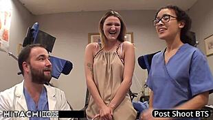 alexandria riley turns patient into squirming guinea pig with nonstop hitachi vibrator orgasms in hospital... damn intense