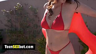 Summer party turns horny with three stepsisters begging sex!