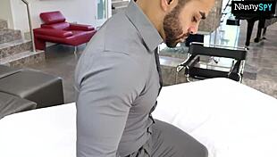 jade kush spreads legs for boss cock massage in pussy