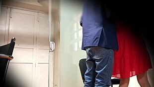 Ugh spying on sexy Latina secretary Nataly from law school skirt upskirt bent over doggystyle cum dream