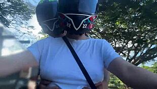 grabbed didi client sans bra he spots my huge natural tits latina