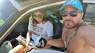 Public Pissing Teen 18+ Risks Blowjob on Camping Trip to Boyfriend