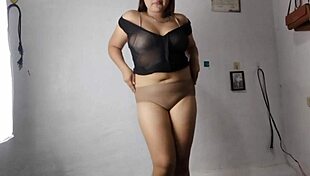 super curvy chubby strips horny dance rips clothes erotic tease