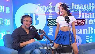 mayraoficial squirts hard on sybian in juan's podcast