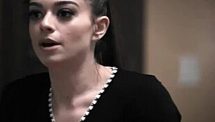 Cheerleader Teen Fucks Big Tit Teacher's Stepson for Grades