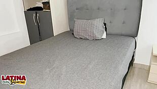 Latina Casting Wow! Tiny 18+ Amateur Rides Massive White Cock Cowgirl Style!