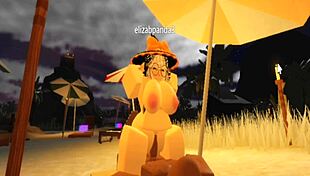 picture a robloxian witch's big tits and ass wrecked by black cock
