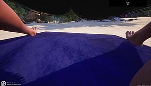 Tanya and Sonia Bikini Beach Tease