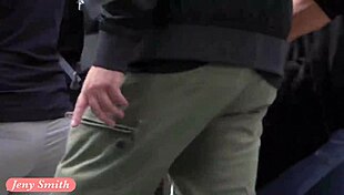 jeny smith flashes naked body art bubble butt in public striptease compilation