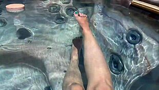 Artemisia Love's Jacuzzi Pussy Fingering Legs Spread Ecstasy