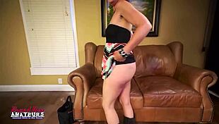 Ever wonder how a petite brunette handles deepthroat before the big swallow?