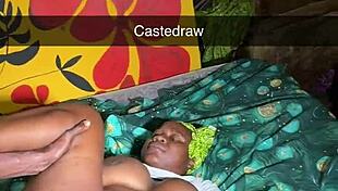 African slut devours wicked BBC deep in her gaping anal!