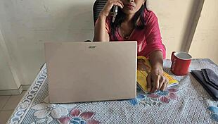 desi indian bhabhi gets brutally fucked hard in office by me