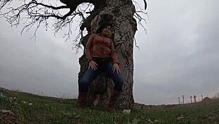 hey babe watch this tight jeans tease turn into kinky milf tub orgasm while i smoke