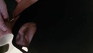 French Maid Slave Bound in Handcuffs Spanked Outdoor for Public Humiliation Cumshot