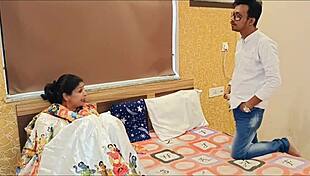 hot indian bhabhi couple bangs doggystyle missionary in hotel with dirty hindi audio creampie