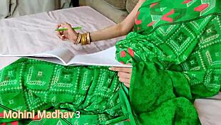 indian teacher mohini bent over doggystyle fucked hard by student monster cock gangbang restroom hindi audio