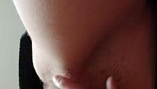 i cum hard rubbing my hairy wet pussy!