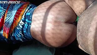 african couple pounds hardcore doggystyle on sheer homemade video