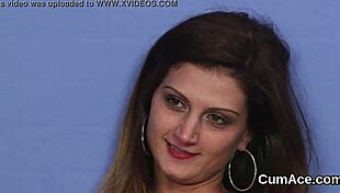 Horny Babe Gulps Thick Facial Cumshot After Intense Handjob Jizz Blast