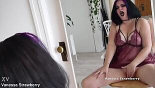 You see emo Vanessa Strawberry masturbating in the mirror?