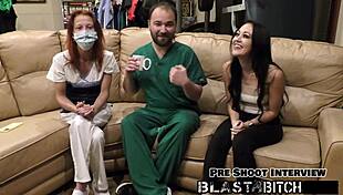 blaire celeste sucks patient cock then pussy creampied nurse pov